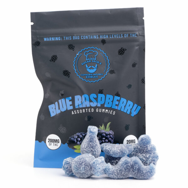Assorted blue raspberry Gummies